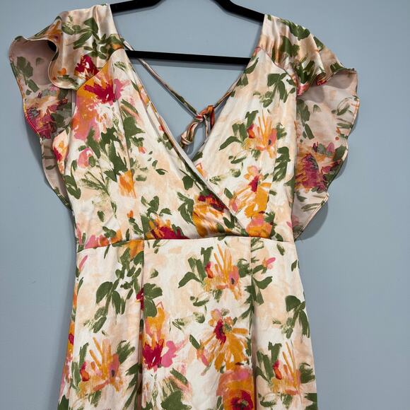 Anthropologie Hutch Ella Floral Open Back Maxi Dress Multicolor Size 2 - Picture 9 of 14